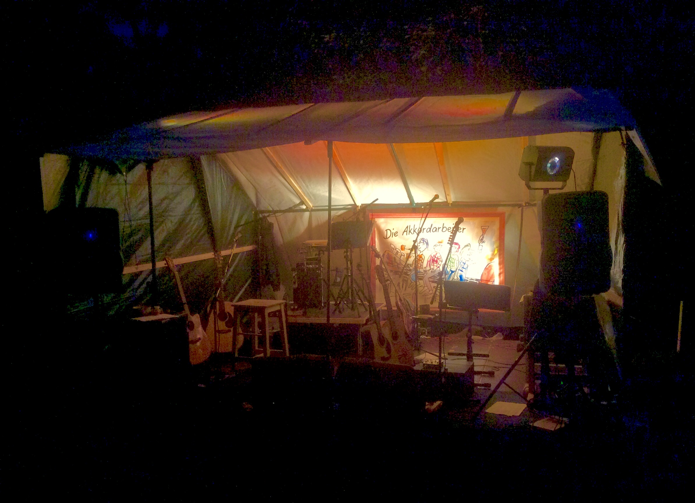 Bühne im Garten
